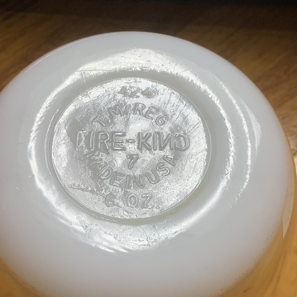 Two Fire King Peach Luster Custard Cups - Picture 5 of 6